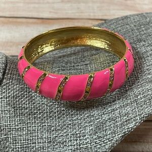 Kate Spade Pink/Rainbow “Lollie" Enamel Bangle